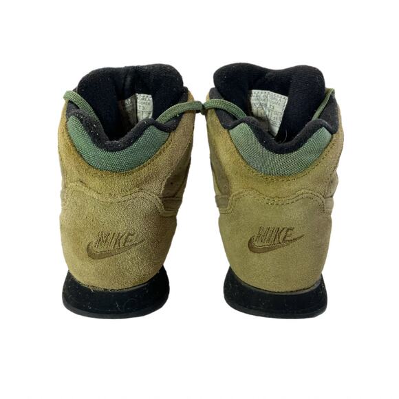 Nike Vintage 90s ACG Hiking Boots Green Tan Suede Womens 8 Trail Gorpcore - Picture 5 of 6